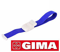 Джгут венозний Gima для внутрішньовенних маніпуляцій із застібкою, синій, Італія