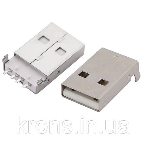 Роз'єм конектор USB 2.0 тато 4pin AM 90 градусів SMT SMD