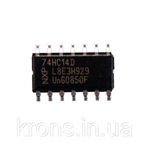 Чіп 74HC14D 10ШТ 74HC14 SOP-14 Інвертуючий тригер Шмітта, фото 1