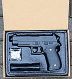 Дитячий пістолет ігровий Galaxy G.26 (Sig Sauer 226), метал-пластик, фото 8