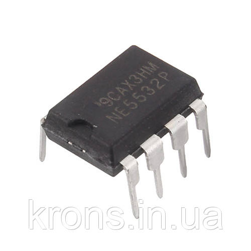 Чіп NE5532P 10ШТ NE5532 DIP-8 Операційний підсилювач 2-канальний, фото 1