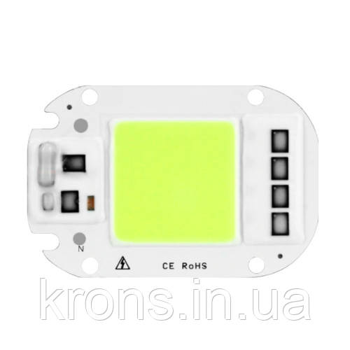 Світлодіодна матриця з драйвером COB LED 50Вт 4500лм 220В, зелена