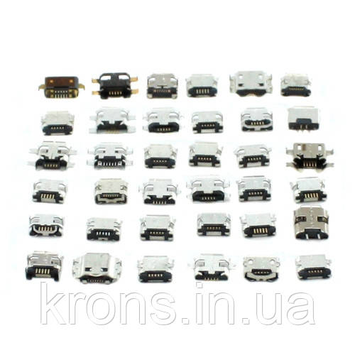 36x MicroUSB роз&apos;єм гніздо 5-ти контактне, набір, фото 1