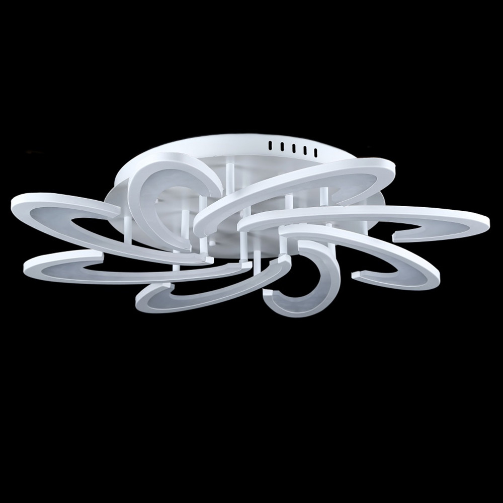 Світлодіодна LED люстра СветМира з пультом управління VL-2212/8 (біла), фото 1