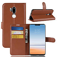 Чехол для LG G7 ThinQ / G7+ ThinQ книжка коричневый