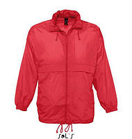 Куртка-вітровка червоного кольору модель "унісекс" 