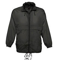 Куртка-вітровка чорного кольору модель "унісекс" 
