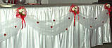 Декор весільного столу (спідниця) напрокат, фото 3