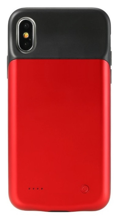 Акумулятор чохол Power Bank AmaCase для Apple iPhone X,iPhone XS Red (3200 маг)