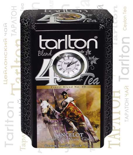 Чай чорний великолистовий Тарлтон OPA Lancelot 200 г у бляшанці з годинником