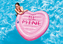 Надувний матрац для плавання Intex 58789 "Конфетне серце" (145х142 см)