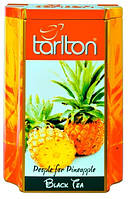 Чай черный листовой Тарлтон People for Pineapple с кусочками ананаса, шафраном, лепестками цветов 200 г ж/б