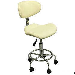 Стілець для майстра зі спинкою стілець для косметолога манікюрний стілець для майстра та клієнтів манікюру 1026АВ2