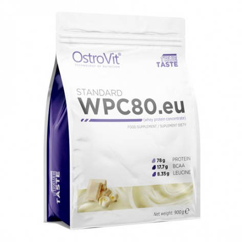 Сироватковий протеїн концентрат OstroVit Standard WPC80.eu 900 g, фото 1