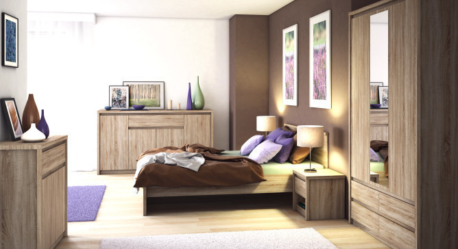 Мебель в спальню "Нортон" от VMV Holding (дуб Сонома) - фото 1 - id-p942493205