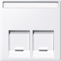 Центральна плата комп'ютерної розетки,2-постова, активно-білий Shneider Merten(MTN469925)
