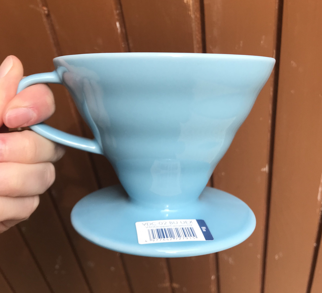 Пуровер V60 BLUE Model керамічний на 1-4 чашки 3VDC-02-BU-UEX