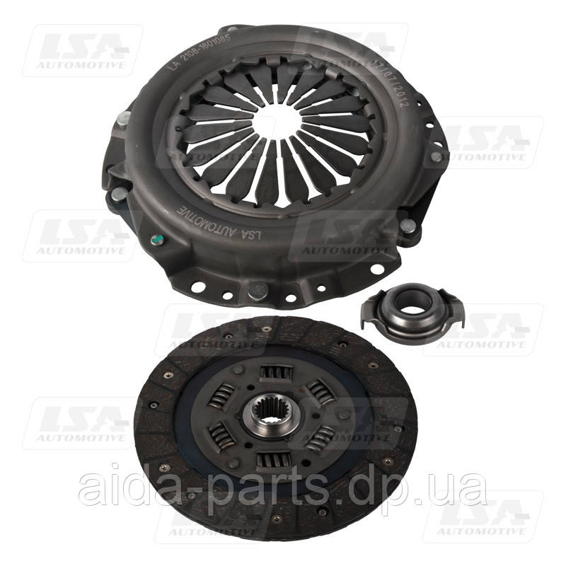 Комплект зчеплення ВАЗ 2108-09 диск+корзина+підшипник LA 2108-CLUTCH KIT пр-во LSA