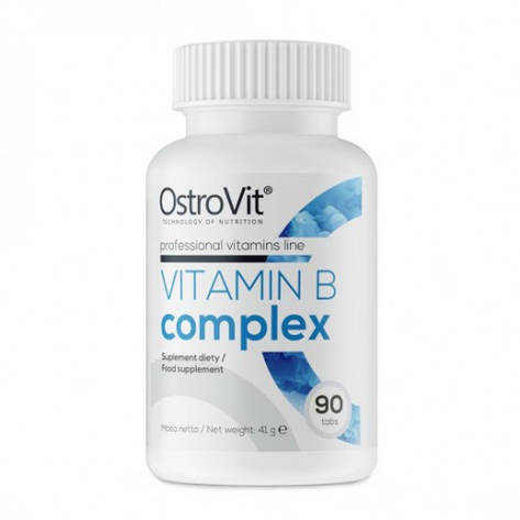 Вітаміни групи B від втоми Ostrovit Vitamin B Complex 90 tabs, фото 1