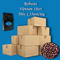 Кофе зерновой Robusta Vietnam 18scr 500г. (15шт/ящ)