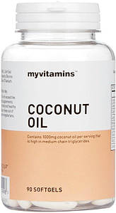 Кокосове масло MyProtein Myvitamins Coconut oil 30 капс.