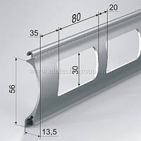 Роллеты Алютех AEG56 ламель, замок, 2000х2200 мм, перфорированные, Николаев