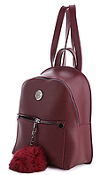 Рюкзак молодіжний WeLassie 44407 з пушком, бордовий