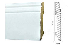 Плінтус МДФ PAINT-ON білий 93 мм. Neuhofer Holz