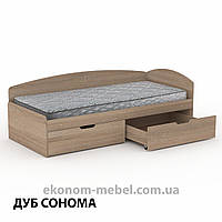  Односпальне ліжко-90+2С з шухлядами для білизни та бортиком