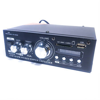Підсилювач звуку, стерео підсилювач потужності з Bluetooth і FM тюнером 30W