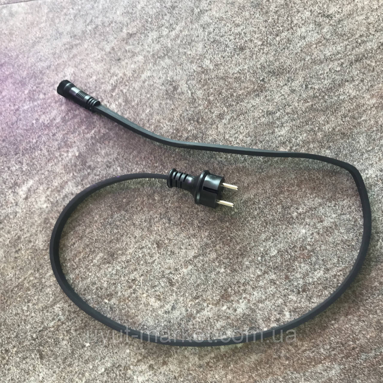 Квадратний дріт 1 м із виделкою для під'єднання гірлянди, фото 1