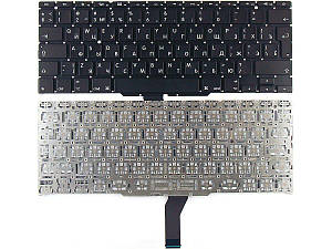 Клавіатура для ноутбука Apple MacBook Air A1370 big enter RU чорна нова #