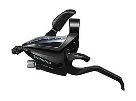 Гальмівна ручка / Шифтер (моноблок) Shimano Altus ST-EF500 ліва 3 швидкості + тросик чорний