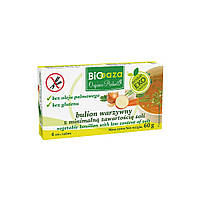 Бульйонні кубики органічні рослинні, без глютену "Bio Oaza", 1уп./6 шт.