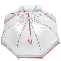 Женский зонт-трость механический FULTON прозрачный