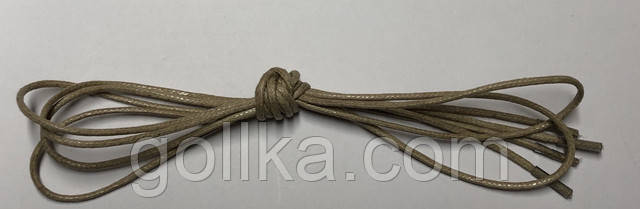 Шнурки з просоченням круглі бежеві Шнурки з просоченням круглі бежеві