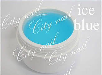 Будівельний гель для нарощування нігтів Ice blu (прозорий) CityNail