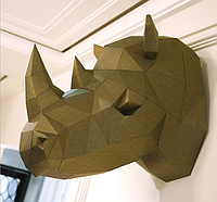 Носорог 3Д модель papercraft
