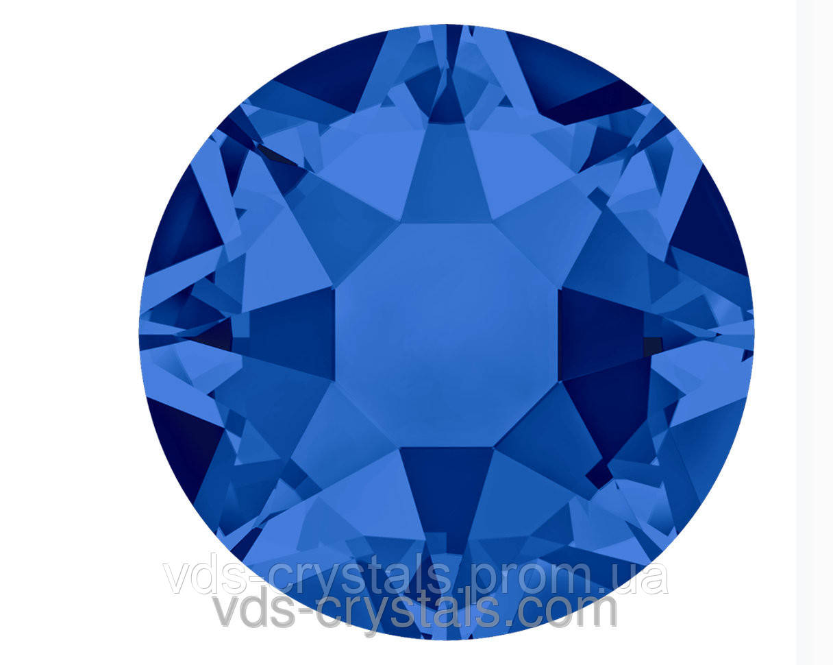 Клейові стрази Swarovski холодної фіксації 2088 Capri Blue F (243) 12ss (упаковка 1440 шт)