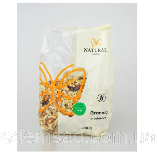 Гранола з журавлиною безглютенова "Natural Jihlava", 200 г