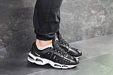 Чоловічі кросівки Nike air max,щільна сітка,чорно-білі, фото 3