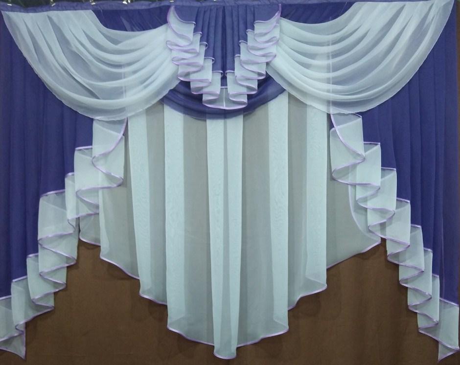 Фіолетовий ламбрекен на кухню "Мілена" 