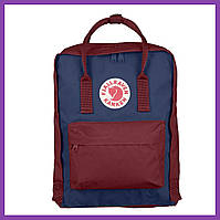 Рюкзак Fjallraven Kanken Classic (Red Ox-Navi Blue)