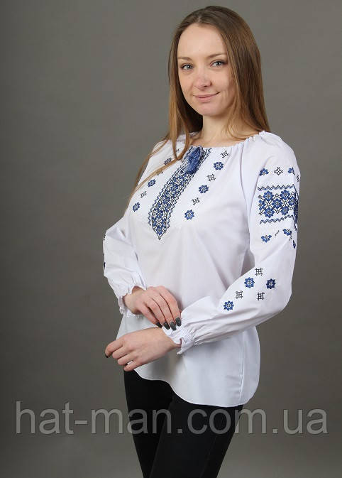 Вишиванка «Діва» синя 3XL та 4XL
