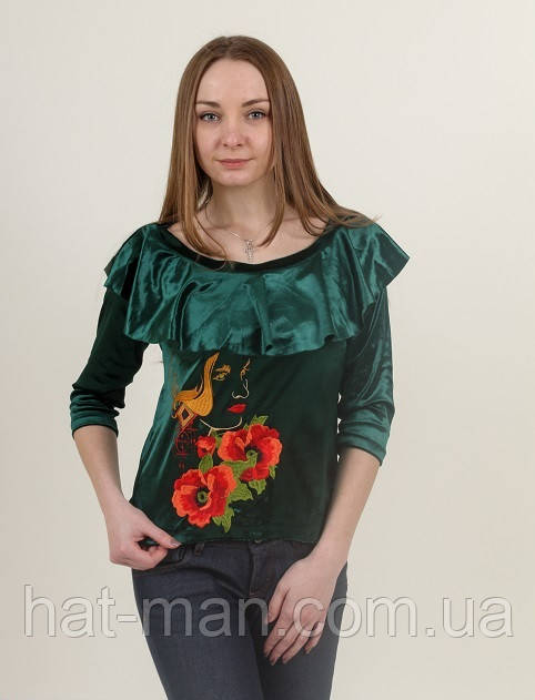 Блузка «Valentine» зеленка