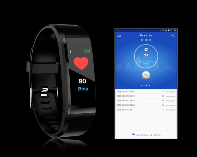 Купить Фитнес браслет Yoho Band 2 ( ID115 Plus ) IP67 Тонометр
