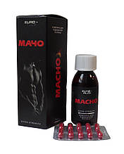 Дієтична добавка Мачо /Macho для чоловіків при зниженні потенції і лібідо 60 капсул Євро-плюс