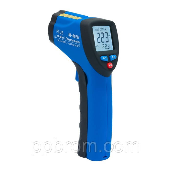 Побутовий пірометр Flus "IR-802H" (-50...550°C, 13:1, 0.95)