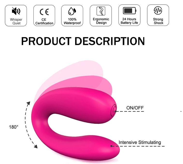 Вібратор для подвійної стимуляції Arch of Pleasure, фото 1