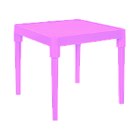 Стіл дитячий 51*51*47 см "Алфавіт український" Алеана 100025 Рожевий, Нове